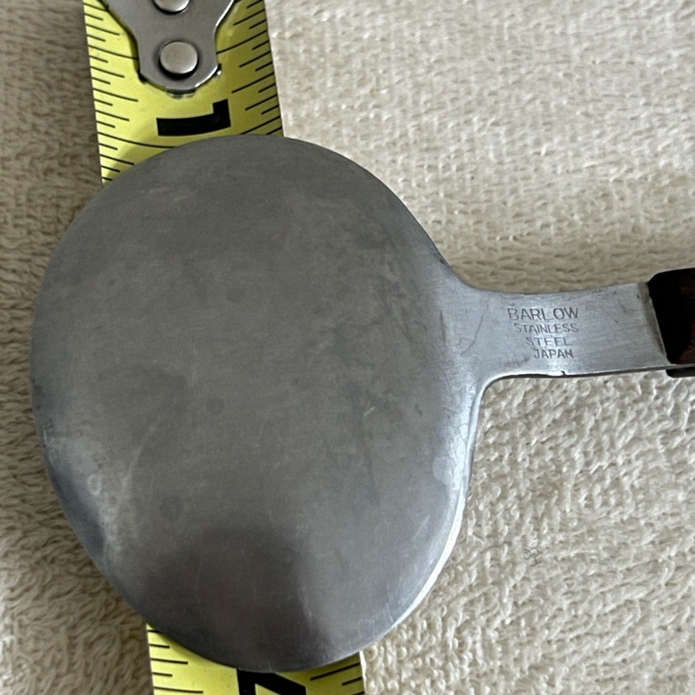 Barton Japan salad spoon. Long wooden handle.